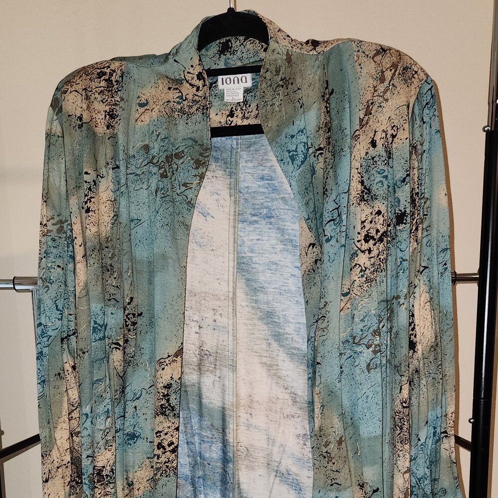 IONA Multi-Color Long Sleeve Duster